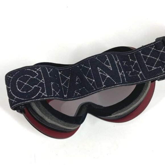 CHANEL Sports Snowboarding Skiing goggles eyewear glasses sunglasses Black/Brown main image 4